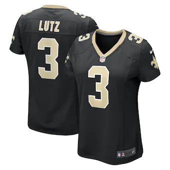 womens nike wil lutz black new orleans saints game jersey_p